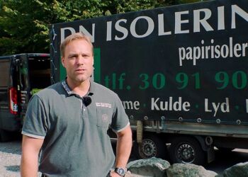 Indehaver af DN Isolering oplever stor interesse i forhold til tidligere år.
Foto: Mick Knive Anderson / TV2 Nord.