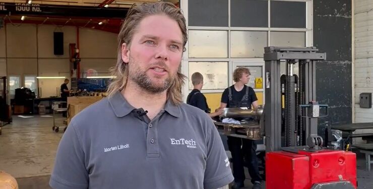 Ceo Morten Lilholt hos Entech Marine i Hirtshals. Foto: Arkiv.