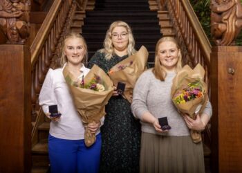 Fra venstre er det Laura Toft Jensen,  Katrine Amtoft Thomsen og Amalie Christiansen.