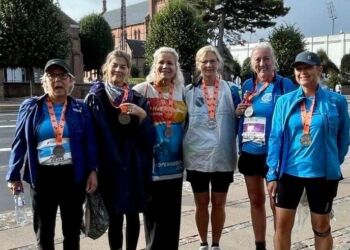 Jette Axelsen, Inger Mortensen, Laila Zielke, Annika Jacobsen, Inger Marianne Nielsen og Dorthe Stjerne Poder er seks stærk kvindelige løbere fra Havstrygerne i Hirtshals.
