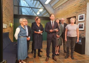 Fra venstre Anny Winther (V), Kim Frost (K), Lene Linnemann (SF), Kim Edberg (D), Mads Duedahl (V), Marianne Mulle Jensen (R), Mogens Nørgård (S) og Susanne Flydtkjær (EL). På billedet er ikke Kristoffer Hjort Storm.