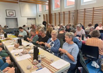 Strikfestival i Lørslev. Foto: Arkiv.