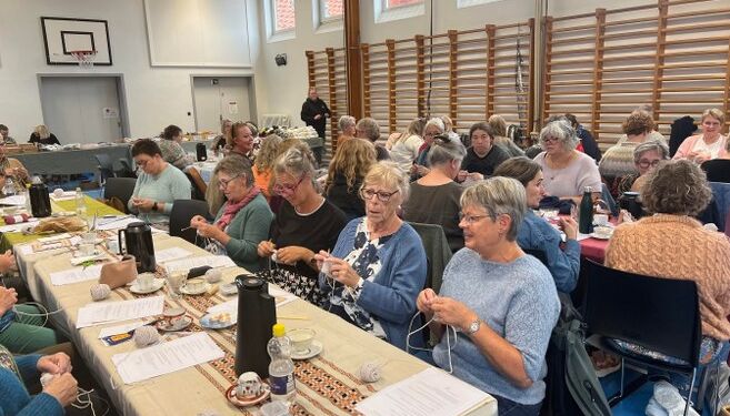 Strikfestival i Lørslev. Foto: Arkiv.