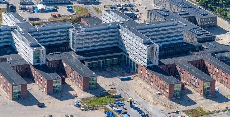 Byggeriet af nyt universitetshospital i Aalborg. Foto: Region Nordjylland.