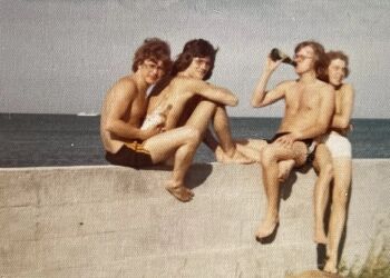 Gymnasievennerne var blevet inspireret af deres lærer, Arne Hansen.
Foto: Privatfoto.