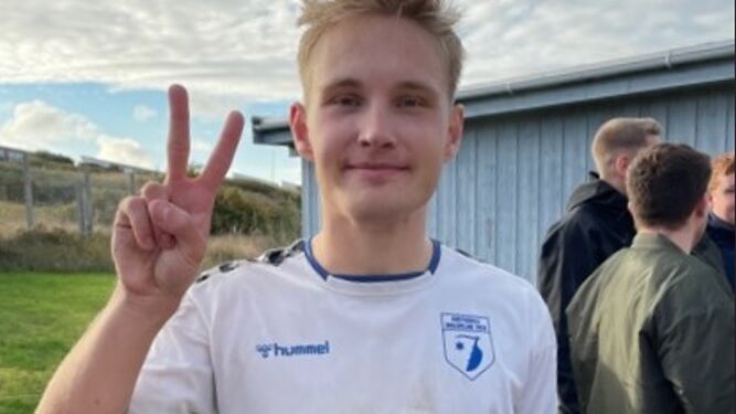 Dobbelt målscorer Oliver Ledet. Foto: Niels Chr. Jakobsen.
