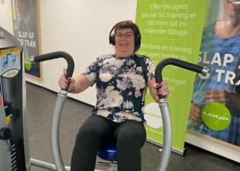 Jytte i gang hos LOOP Fitness i Hirtshals.