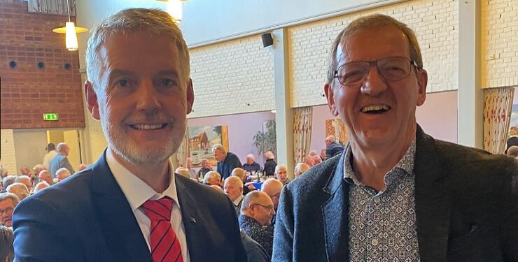 Jan Gregersen fra Metal Aalborg og socialdemokraten Bjarne Laustsen.