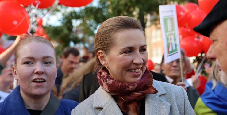 Mette Frederiksen under seneste valgkamp i 2022 i Aalborg. Foto: Presse-fotos.dk.