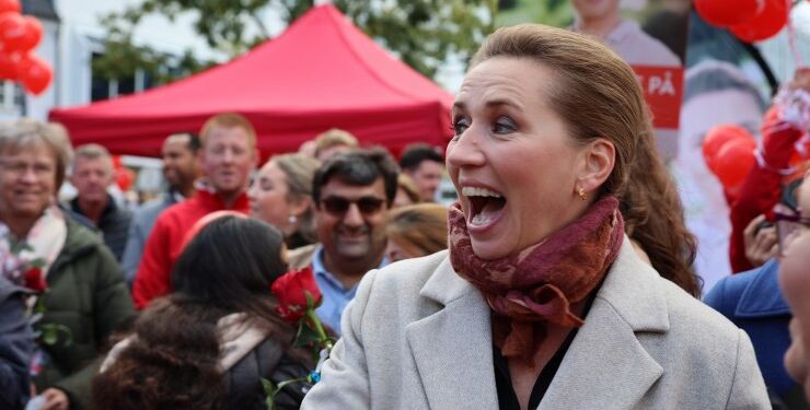 Statsminister Mette Frederiksen i Aalborg. Foto: Presse-fotos.dk.