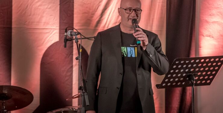 Musiker og formand Niels Ole Sørensen fra Tversted Jazzy Days. Foto (arkiv): Jens Kranen.