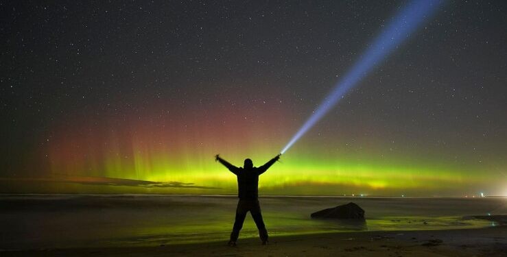 Nordlys ved Hirtshals. Foto (arkiv): Arturs Pirazkov.