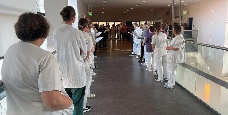Ansatte på Regionshospital Nordjylland. Foto (arkiv): Per Frank Paulsen / TV2 Nord.
