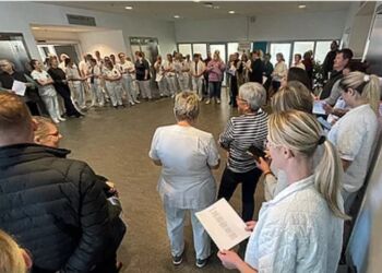 Flere medarbejdere på afdelingen udtrykte deres ærgelse over lukningen af afdelingen.
Foto: Per Frank Paulsen / TV2 Nord.