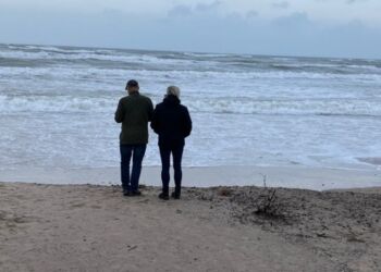 Bestyrelsen i Tversted Borger- og Turistforening er bekymret for fremtiden ved Tannisbugt. Her ses nedkørslen til Tversted Strand. Foto (arkiv): Palle W. Nielsen.