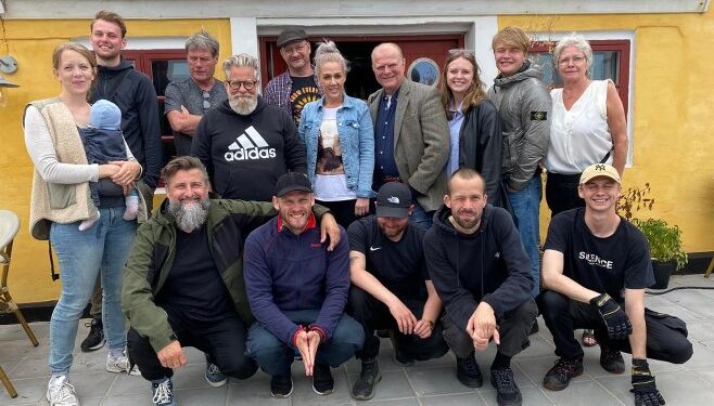 Holdet fra Wasabi Film under de første prøveoptagelser i Hirtshals. Foto: Wasabi Film.