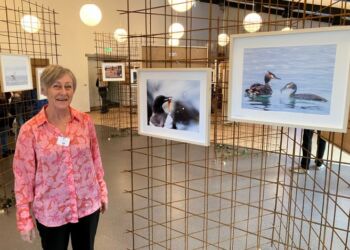 Inge Møller fra Tversted Fotogruppe udstiller også fotos på Klitgården.