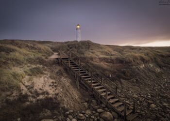 Hirtshals Fyr i november 2022. Foto: Arturs Pirazkov.