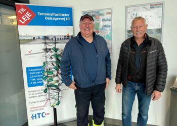 Asger Gade og Tonni Sørensen efter mandagens møde hos HTC.