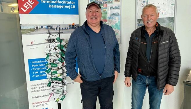 Asger Gade og Tonni Sørensen efter mandagens møde hos HTC.