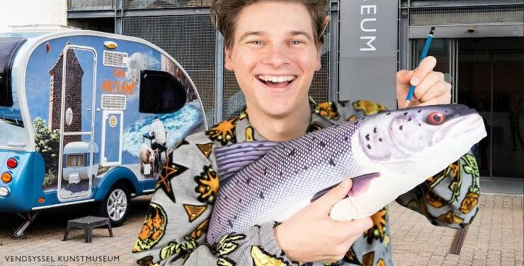 Lakserytteren ved Vendsyssel Kunstmuseum i Hjørring. Foto: VKM: