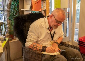 Bioetiker Mickey Gjerris er flittig deltager i Naturmødet og har blandt andet signeret bøger hos Bog & idé i Hirtshals. Foto (arkiv): Jens Kranen.