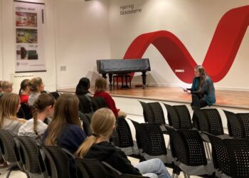 Gry Bruun Nielsen på Hjørring Bibliotek.