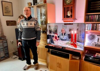 Hans Hougaard Hansen efter indspilningen af nytårstalen 2023. Foto (arkiv): Niels Skipper.