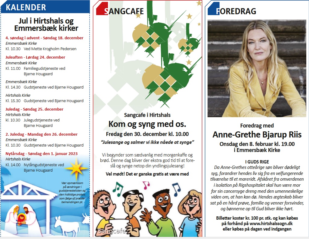 Kommende arrangementer i Hirtshals Sogn samt Horne og Asdal Sogn