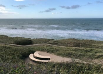 Udsigt fra Hirtshals Bænk ved Fyret. Foto: John Kongerslev.