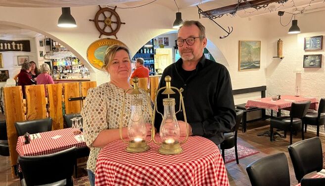 Pernille Hedegaard og Kristian K. Larsen i Bounty.. Foto: Niels Skipper.