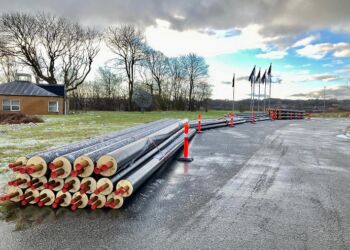 Fjernvarmerør. Foto (arkiv): Niels Helver.