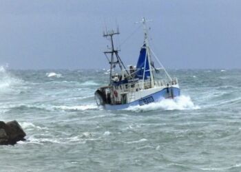HG 398 Nitrime anløber Hirtshals Havn. Foto (arkiv): Preben Andersen.