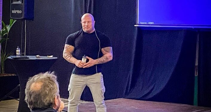 Kuno Pedersen har også holdt foredrag i kulturhuset Fængslet i Horsens.