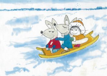 Foto fra filmen `Cirkeline på med vanten´. Instr. Jannik Hastrup.