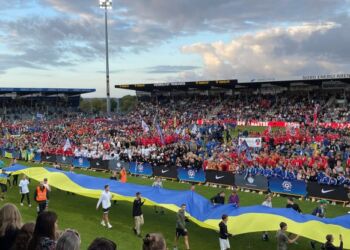 Ukraines smukke farver ved Dana Cup i Hjørring. Foto: Arkiv.