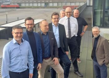 Jens Kirketerp Jensen iført hvid skjorte og slips er blevet formand for Dansk Banegods.