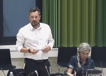 Thomas Klimek i byrådssalen på Rådhuset i Hjørring.