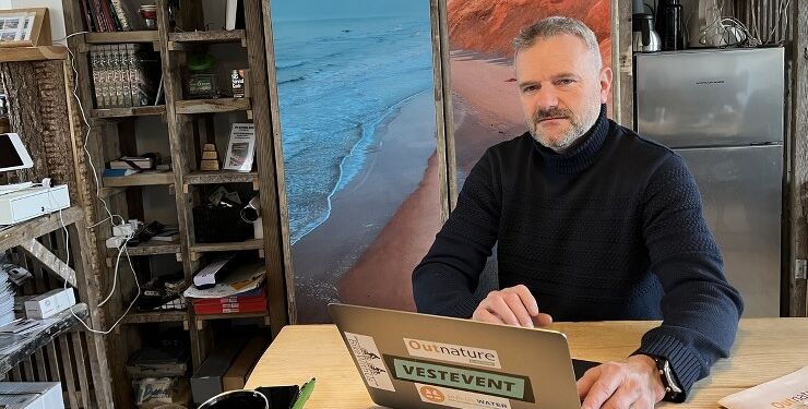 Martin Svendsen hos Vestevent i Løkken. Foto: Claus Dindler.