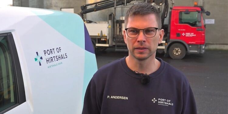 Driftsleder hos Hirtshals Havn, Palle Boelt Andersen. Foto: TV2 Nord.