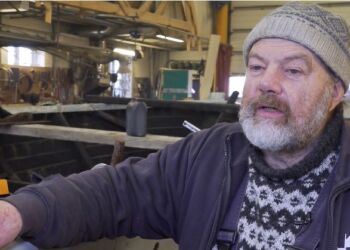 Bådebygger Peter Madsbøll. Foto: TV2 Nord.