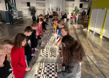 Skak på Bindslev Skole. Foto: Niels Skipper.