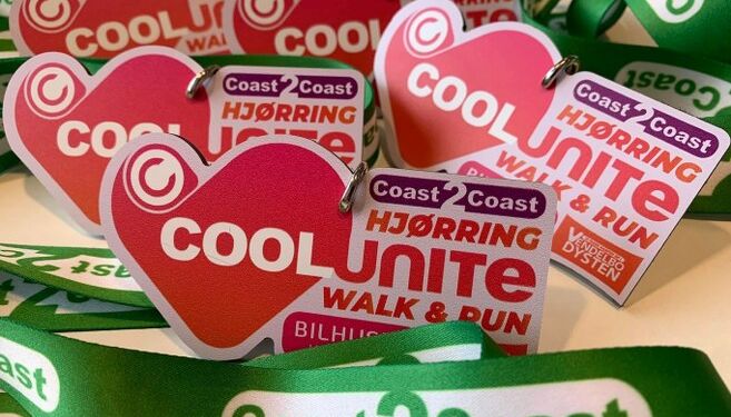 Medaljerne er klar til torsdagens velgørenhedsløb.