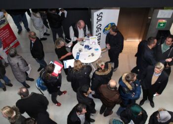 Business Hjørring, som er hovedarrangør af messen, er i år indgået i et samarbejde med Hjørring Gymnasium & HF, EUC Nord samt HF & VUC Nord. Arkivfoto fra tidligere messe på Vendsyssel Teater.