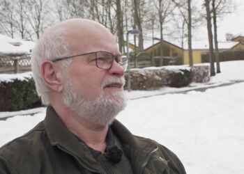Frode Larsen er medlem af Hjørring Byråd for Nye Borgerlige. Foto: TV2 Nord.