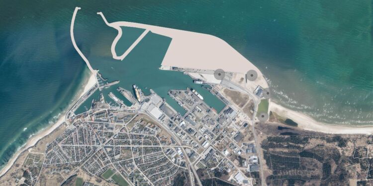 Plan for havneudvidelse i Hirtshals.