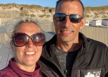 Heidi og Søren Nielsen på stranden ved Løkken.