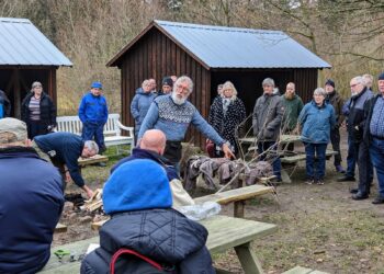 Naturvejleder og æbleekspert Karsten "Kortbuks" Hansen afholdt podekursus i lørdags.