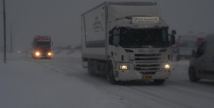 Snestorm. Foto (arkiv): Presse-fotos.dk.