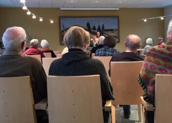 Tidligere teaterleder Inge Reenberg ved generalforsamlingen i Museumsforeningen.